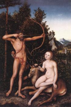 Lucas Il Vecchio Cranach : Apollo and Diana